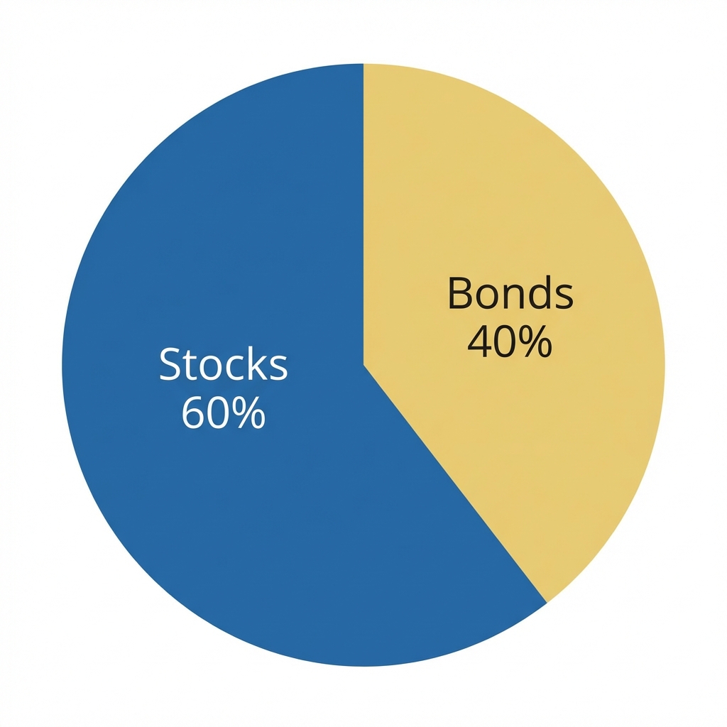 60/40 Portfolio Pie Chart Allocation